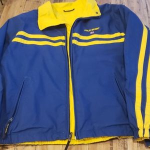 💙💛 Polo Sport XL Reversible Jacket Vintage!!!
